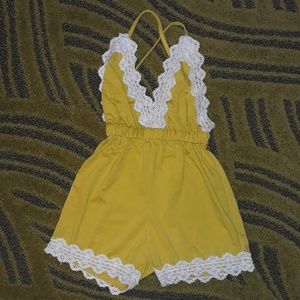 Toddler haulter top romper